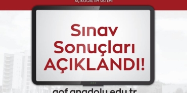 Aof Sınav Sonuçları Açıklandı