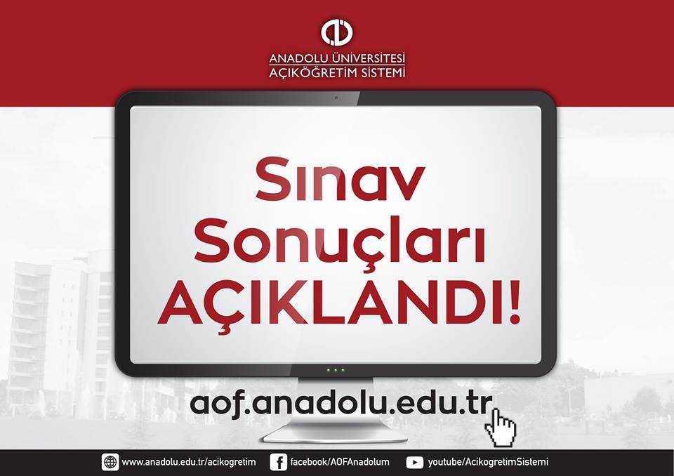 Aof Sınav Sonuçları Açıklandı