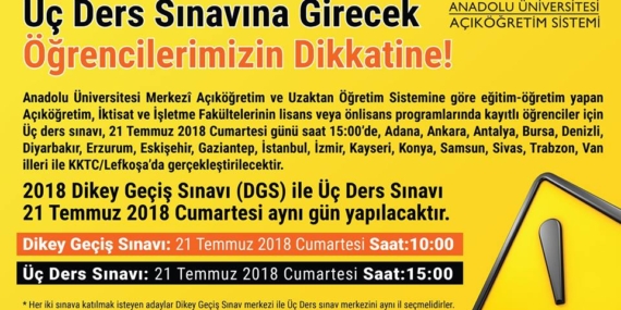 2018 Üç Ders Sınavı Ne zaman, Kimler Girebilir? 2018 Üç Ders Sınavı Ne zaman, Kimler Girebilir?