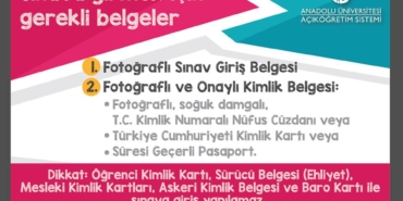 sınav giris belgeleri