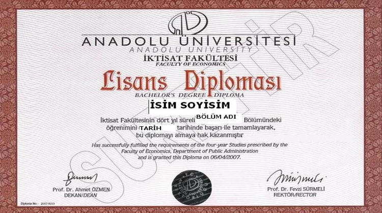 Açıköğretim İktisat Diploması