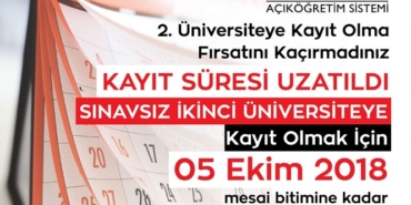 aof ikinci universite uzatildi