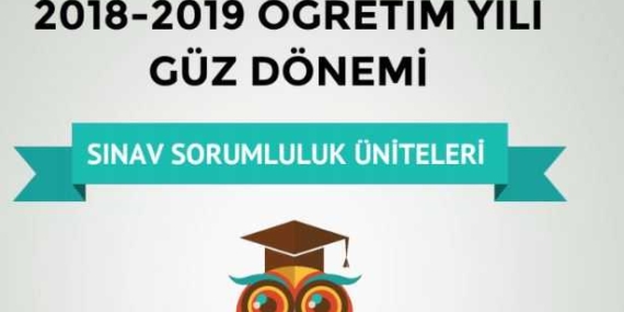 Açıköğretim 2018 – 2019 Arasınav Sorumluluk Üniteleri