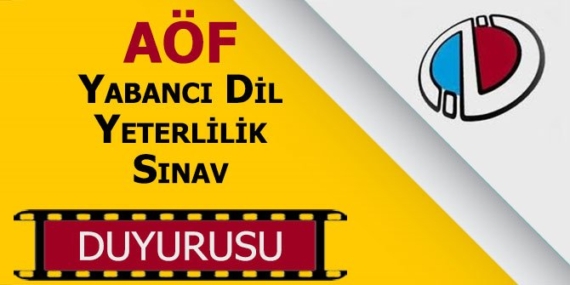 Açıköğretim 2020 Yabancı Dil Yeterlilik Sınavı