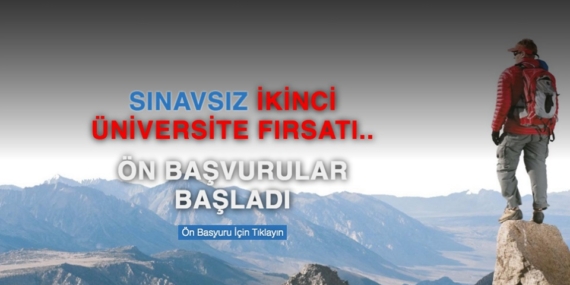 2019 – 2020 İkinci Üniversite Ön Başvuruları