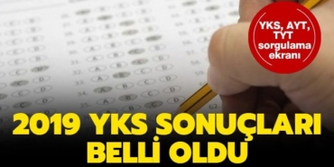 yks sonuclari