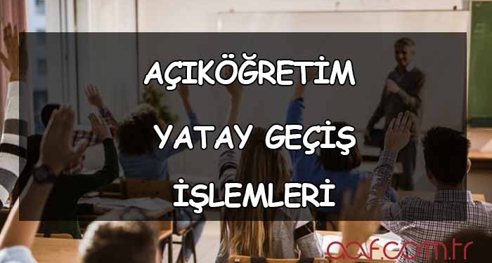 Aöf Yatay Geçiş