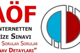 aof online sinav sorulari