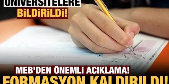 Pedagojik Formasyon Kaldırıldı