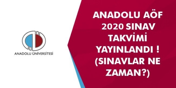 Açıköğretim 2020 – 2021 Sınav Takvimi