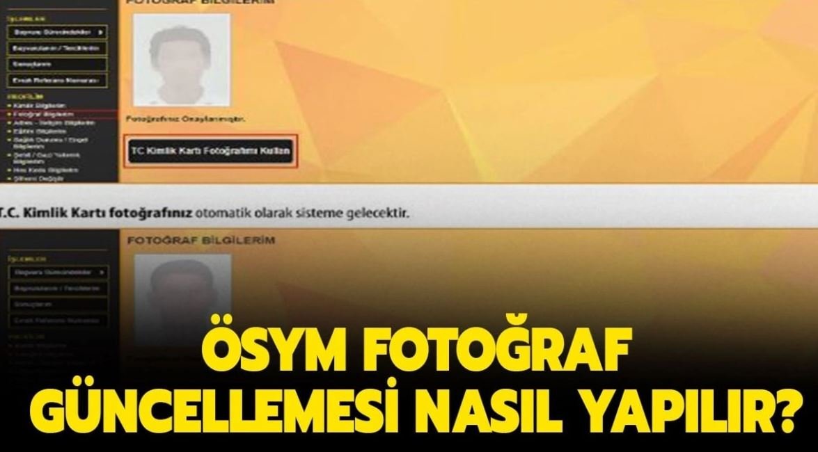 ÖSYM Online Fotoğraf Güncelleme