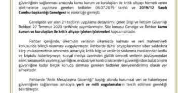 Cumhurbaşkanlığı Açıklaması