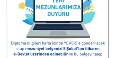 2020 - 2021 Güz Dönemi Mezunları