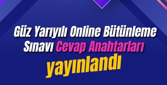 AtaAof 2020-2021 Güz Dönemi Bütünleme Sınavı Soruları ve Cevapları Yayımlandı