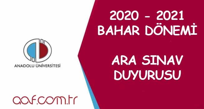 Bahar Dönemi Arasınav Duyurusu