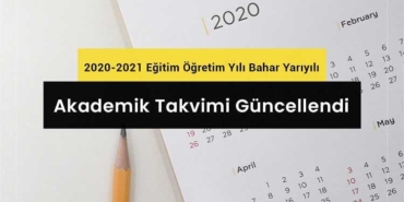 AUZEF 2020-2021 Bahar Dönemi Akademik Takvimi
