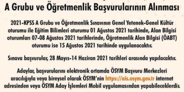 2021 KPSS Başvuruları Başladı