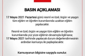 MEB 17 Mayıs Açıklaması