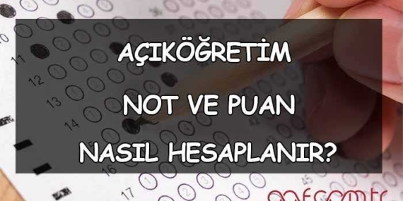 2025 AÖF Puan Hesaplama ve AÖF Not Hesaplama