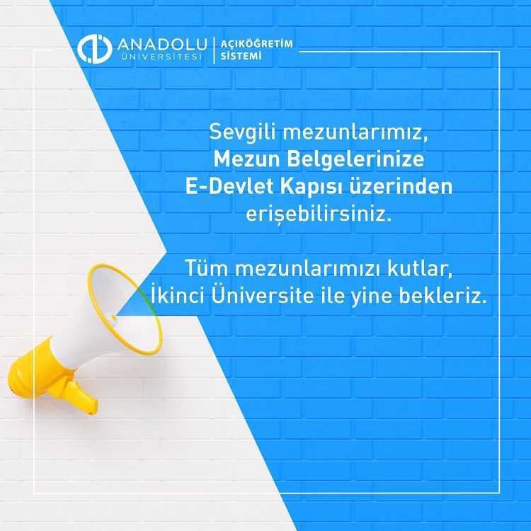 2021 Aof Diplomaları ve Mezun Belgeleri