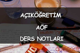 AÖF Ders Notları