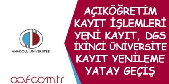 Açıköğretim Kayıtları 2024
