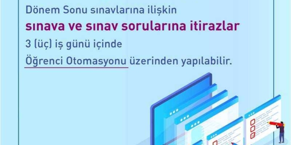 2021 Bahar Dönemi Final Sınavı 1. Oturum İtiraz İşlemleri