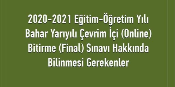 AUZEF 2021 Bahar Dönemi Final Sınavı Hakkında Merak Edilenler