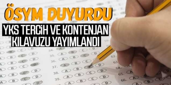 YKS 2021 Tercih ve Kontenjan Kılavuzu Yayımlandı
