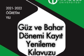 2021-2022 Güz Dönemi Kayıt Yenileme İşlemleri 2021-2022 Kayit Yenileme Kilavuzu