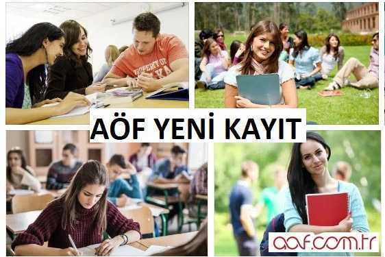 AÖF Yeni Kayıt