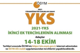 2021 YKS İkinci Ek Yerleştirme Tercihleri 2021 YKS İkinci Ek Yerleştirme Tercihleri