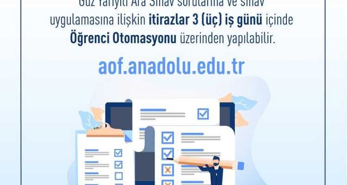2021 guz donemi arasinavlarina ve sorulara itiraz etme acikogretim aof ders notlari acikogretim sorular