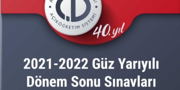2021-2022 Güz Dönemi Final sınavı
