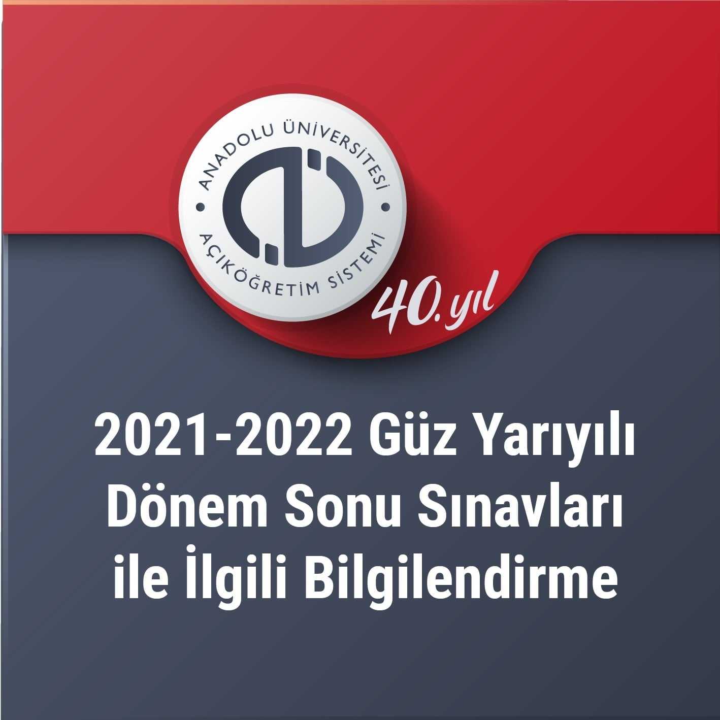 2021-2022 Güz Dönemi Final sınavı