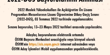2022 DGS Başvuruları