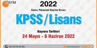 2022 KPSS Başvuruları