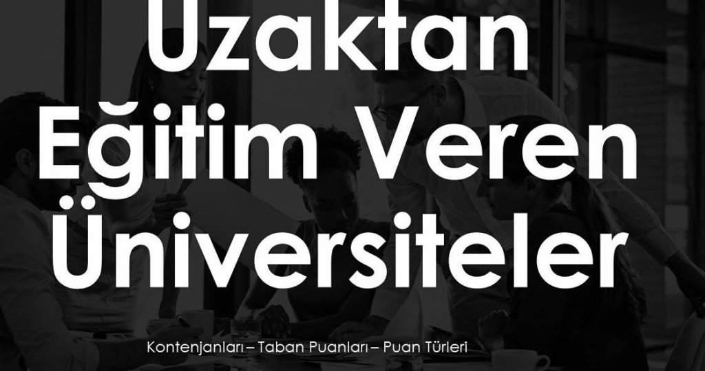 Uzaktan Eğitim Bölümleri