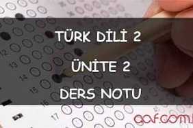 AÖF Türk Dili 2 Ders Notları - Ünite 2: Noktalama İşaretleri AÖF Türk Dili 2 Ders Notları - Ünite 2 Ders Notu