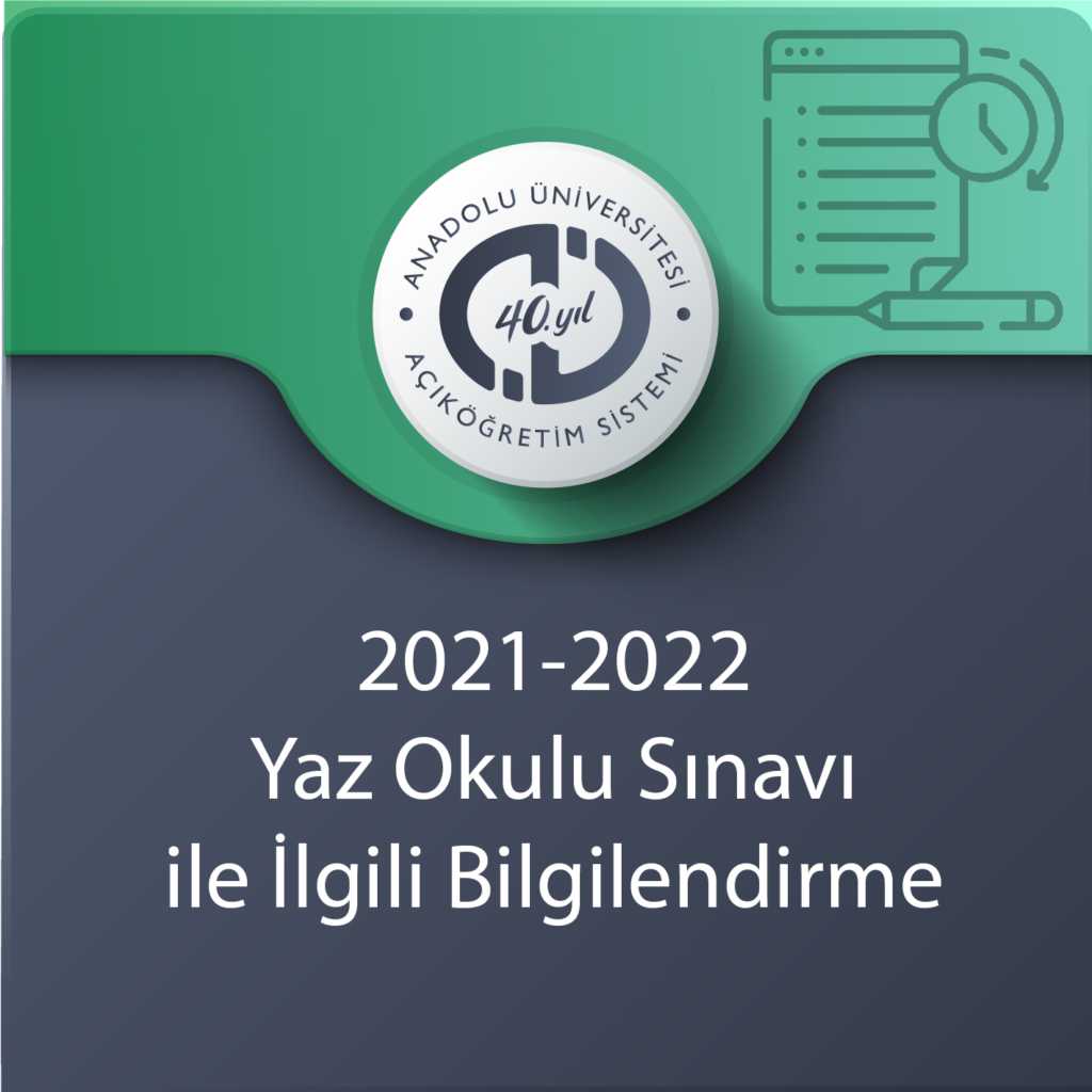 2022 Yaz Okulu Sınavı Hakkında Bilgilendirme
