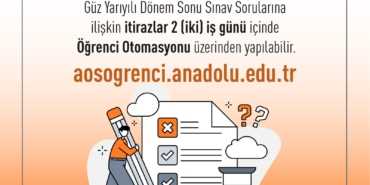 Güz Dönemi Final Sınavlarına ve Sorulara İtiraz Etme