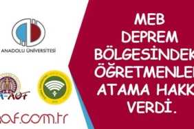 Öğretmenlere İsteğe Bağlı Atama