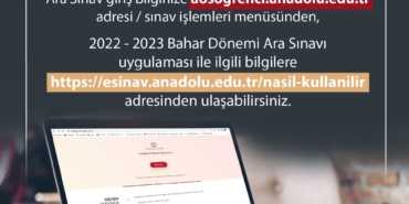 2023 AÖF Online Arasınav Kuralları