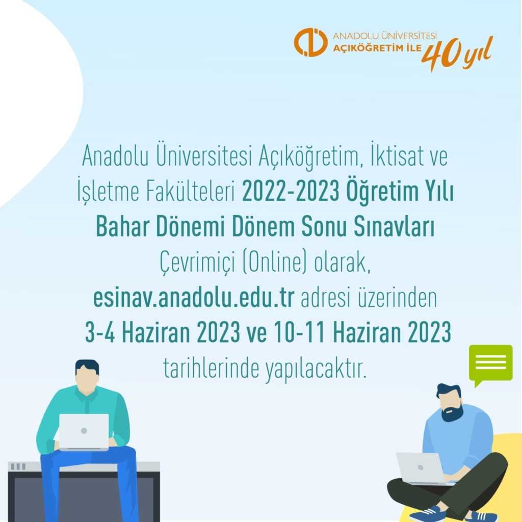 2023 Bahar Dönemi Final Sınavları Online