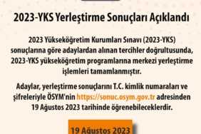 2023 YKS Tercih Sonuçları Açıklandı 2023 YKS Tercih Sonuçları