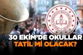 30 Ekim Resmi Tatil İlan Edildi