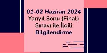 2024 ATA AÖF Final Sınavı Bilgilendirme