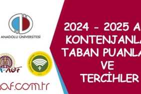 2024 AÖF Taban Puanları