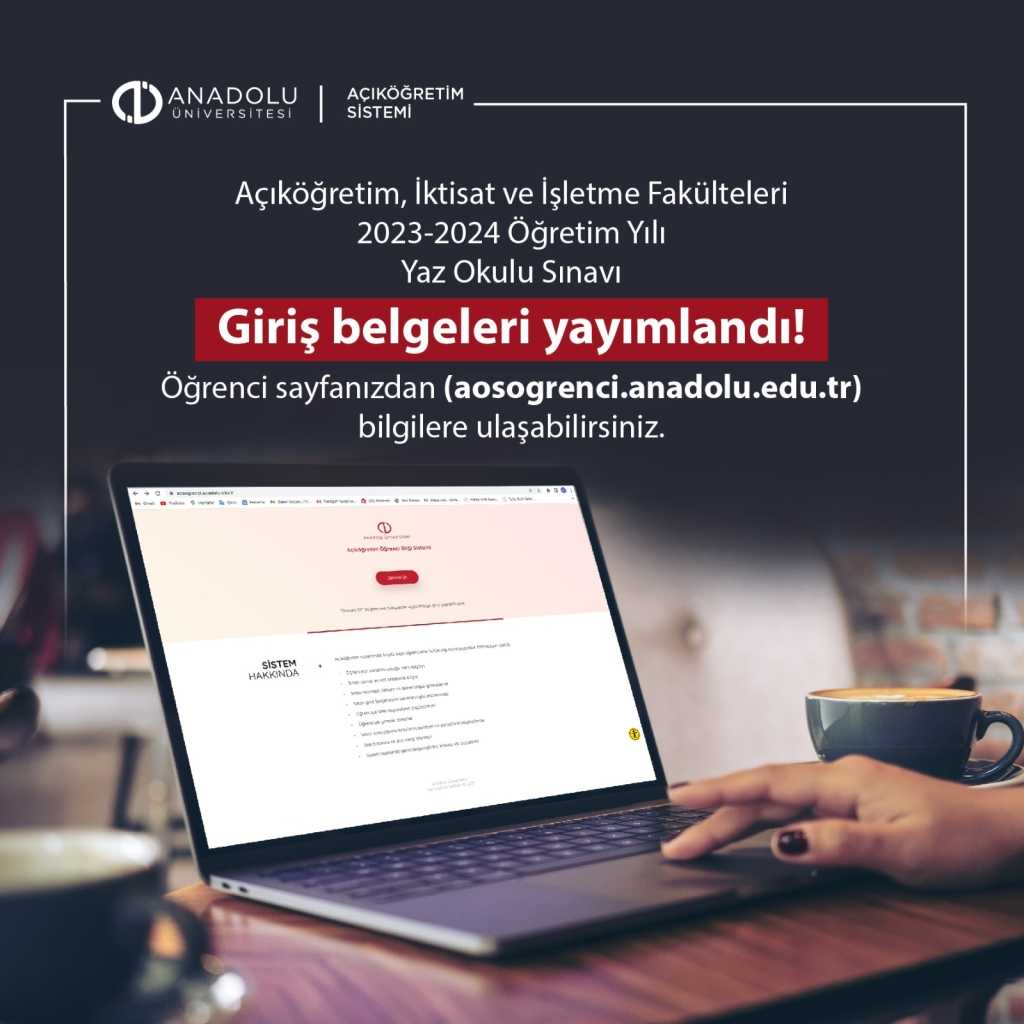 2024 Yaz Okulu Sınav Giriş Belgeleri