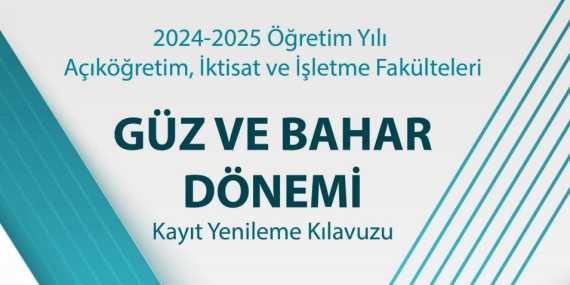 AÖF Kayıt Yenileme İşlemleri – 2025